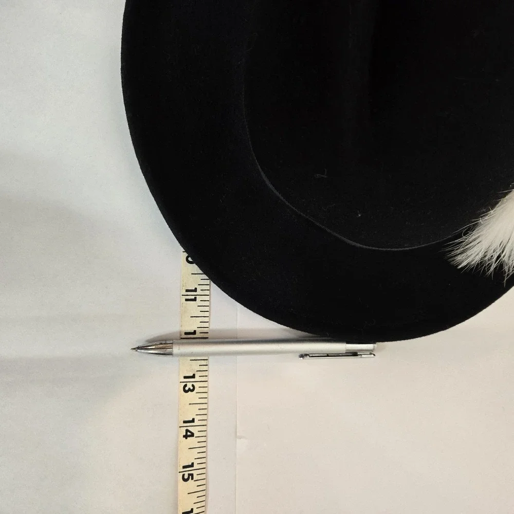 Vintage Lancaster 100% Wool Hat With Feather - Picture 11 of 12